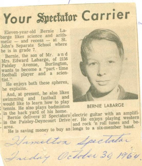 Me in The Spectator 1964